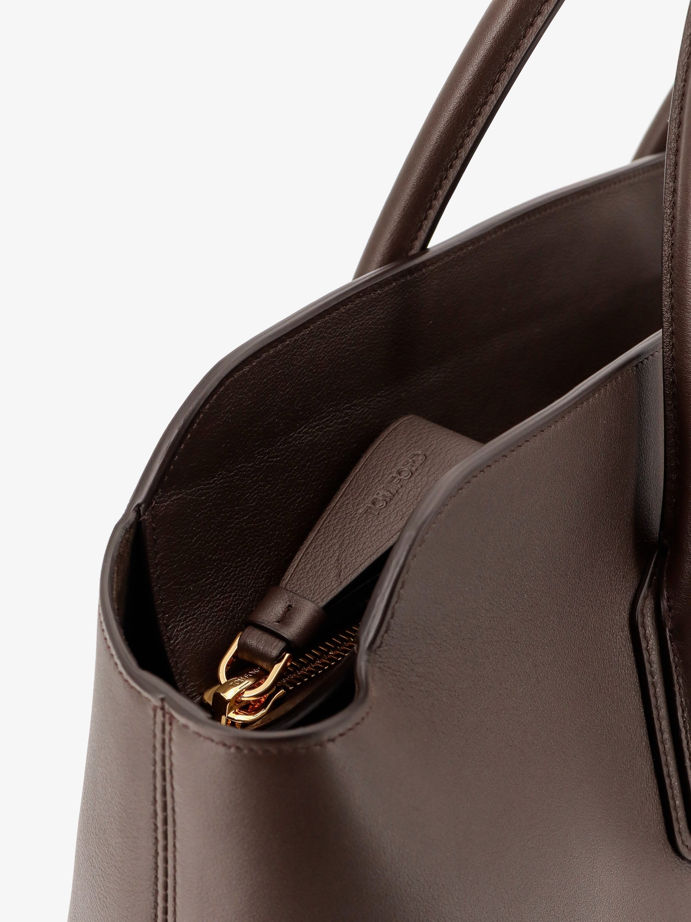 TOM FORD TOM FORD - Leather shoulder bag with logo
