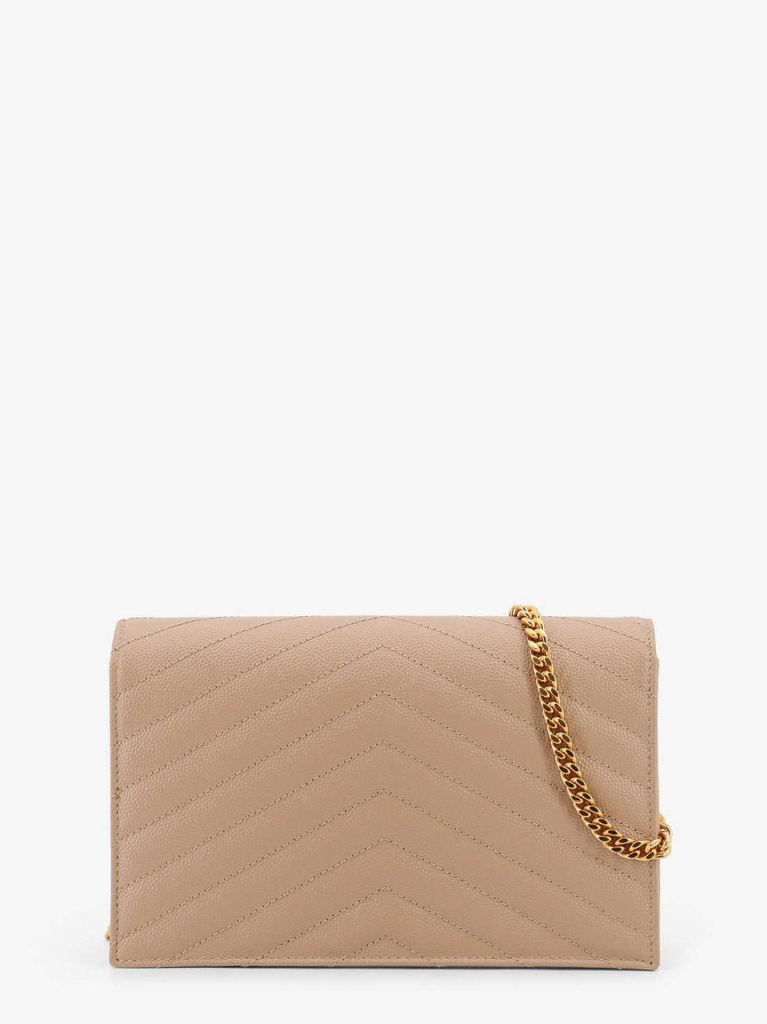 Saint Laurent - Leather shoulder bag with metal Cassandre logo leather-shoulder-bag-with-metal-cassandre-logo