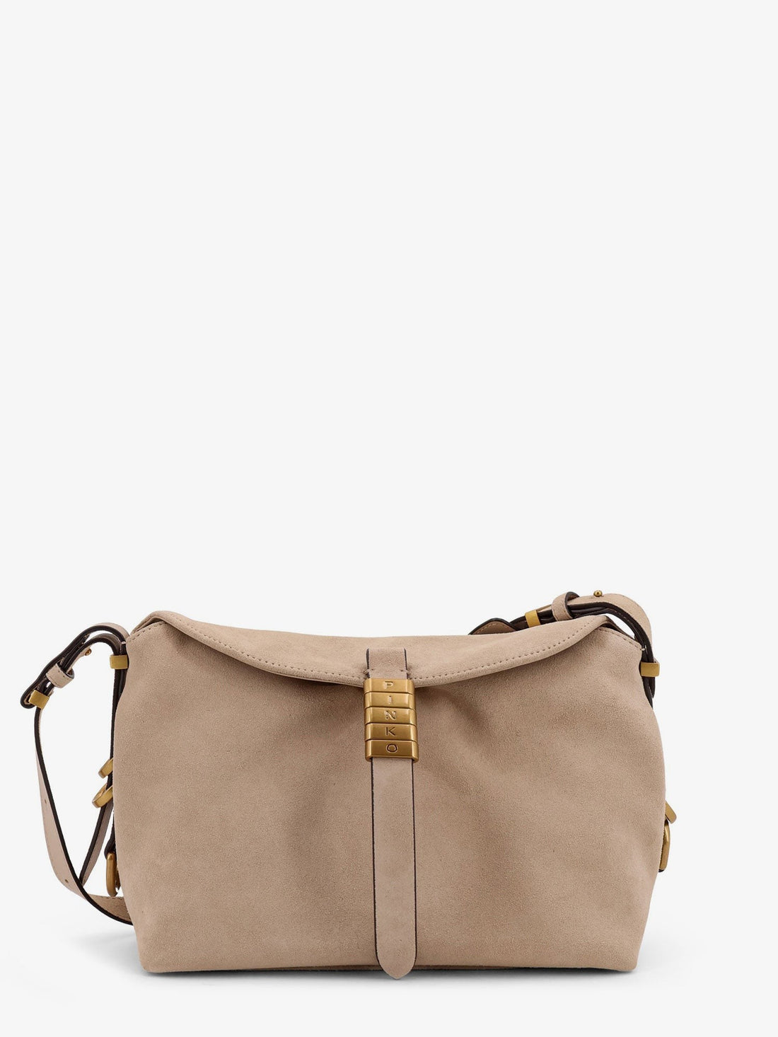 Pinko - Leather shoulder bag with metal logo detail leather-shoulder-bag-with-metal-logo-detail_0e273925-96fb-4b69-b82d-7551ad7cb47d