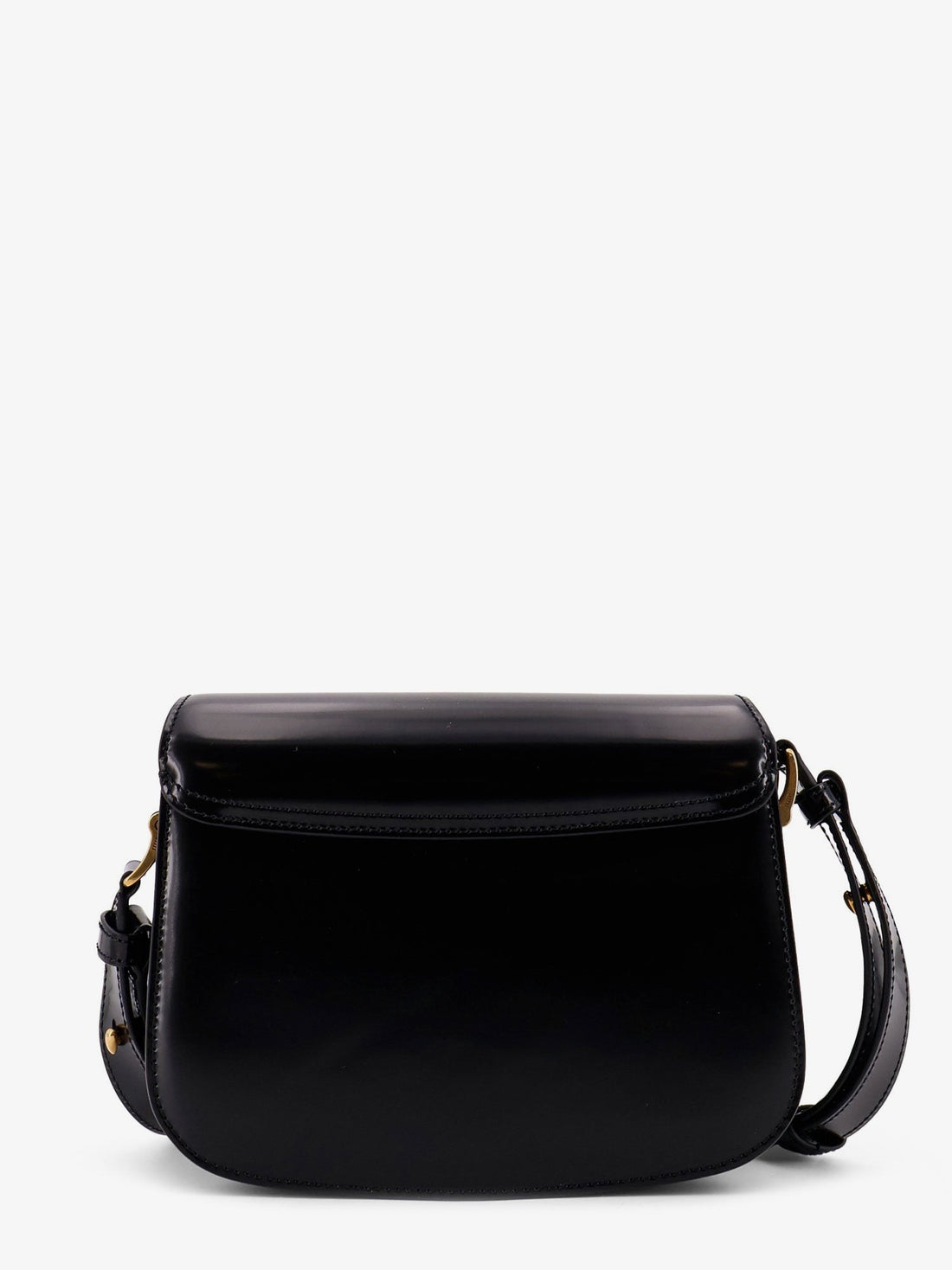 AMI PARIS - Leather shoulder bag with metal logo on the front leather-shoulder-bag-with-metal-logo-on-the-front_c0065668-f117-4bc5-9240-776528c210e6