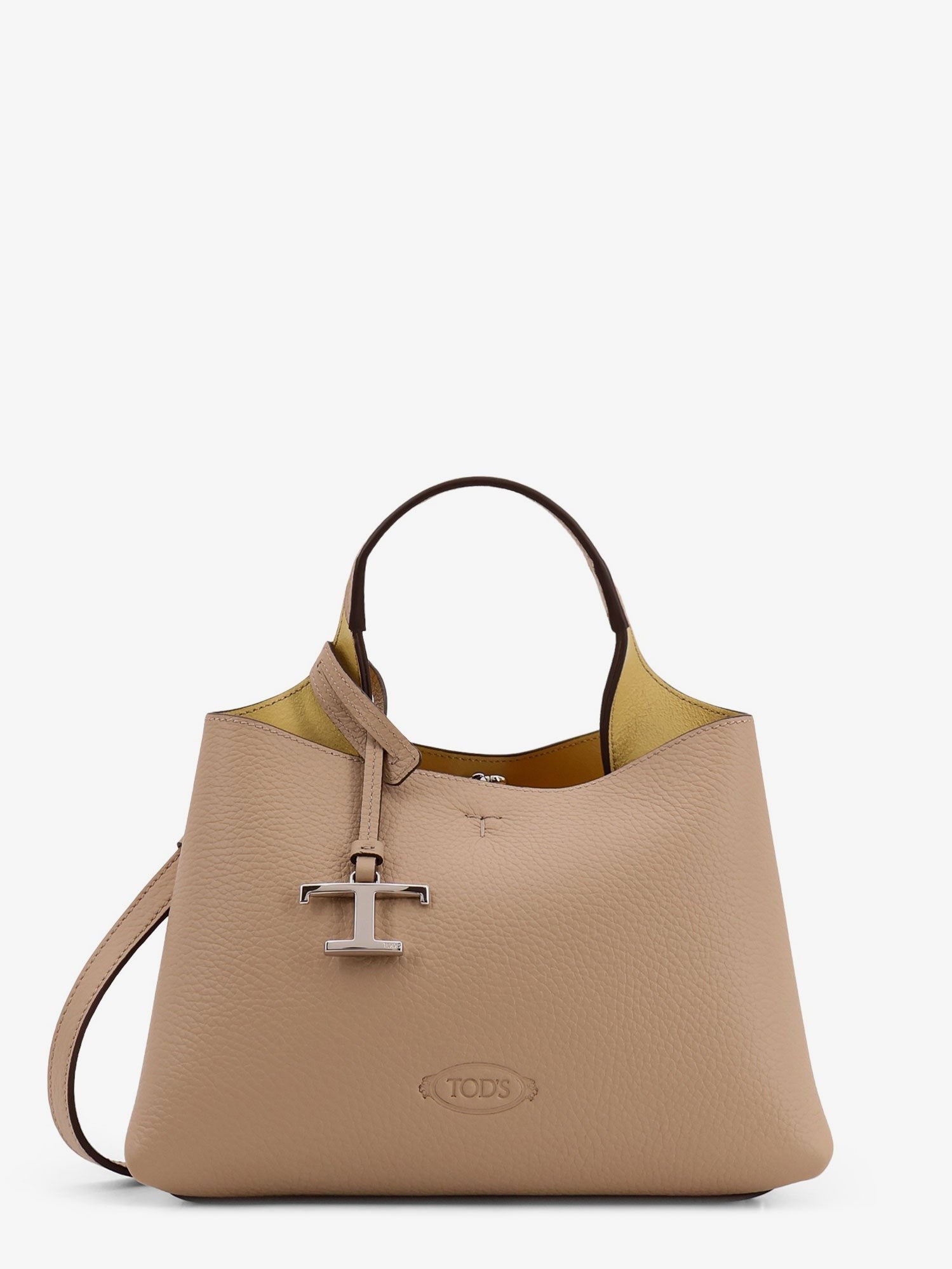 Leather shoulder bag with metal T-Timeless logo leather-shoulder-bag-with-metal-t-timeless-logo_cdf136f7-edf4-4643-983b-68a986d0f4a5