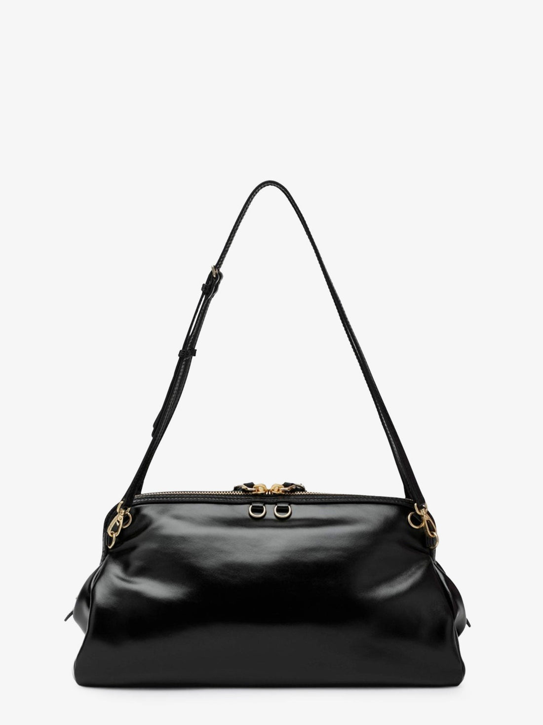 Leather shoulder bag