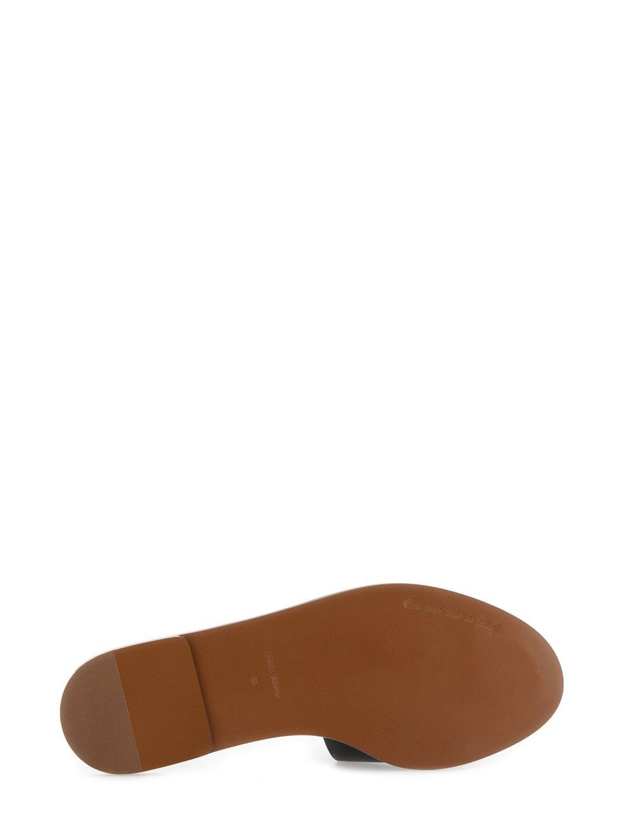 LEATHER SLIDE SANDAL