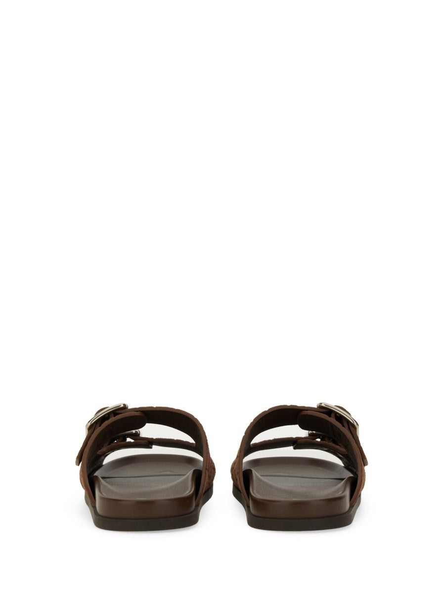 LEATHER SLIDER SANDAL
