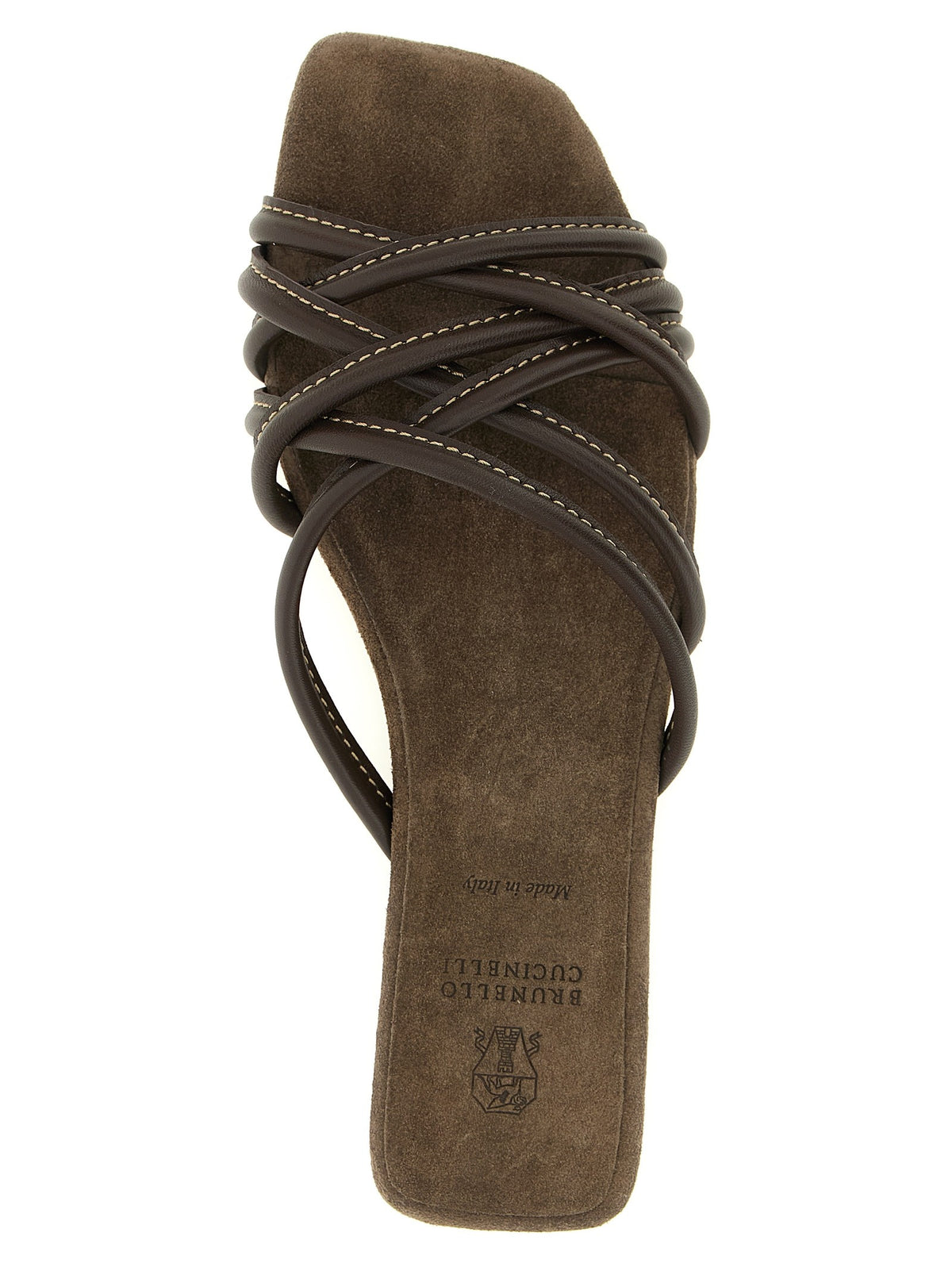Brunello Cucinelli - Leather slides