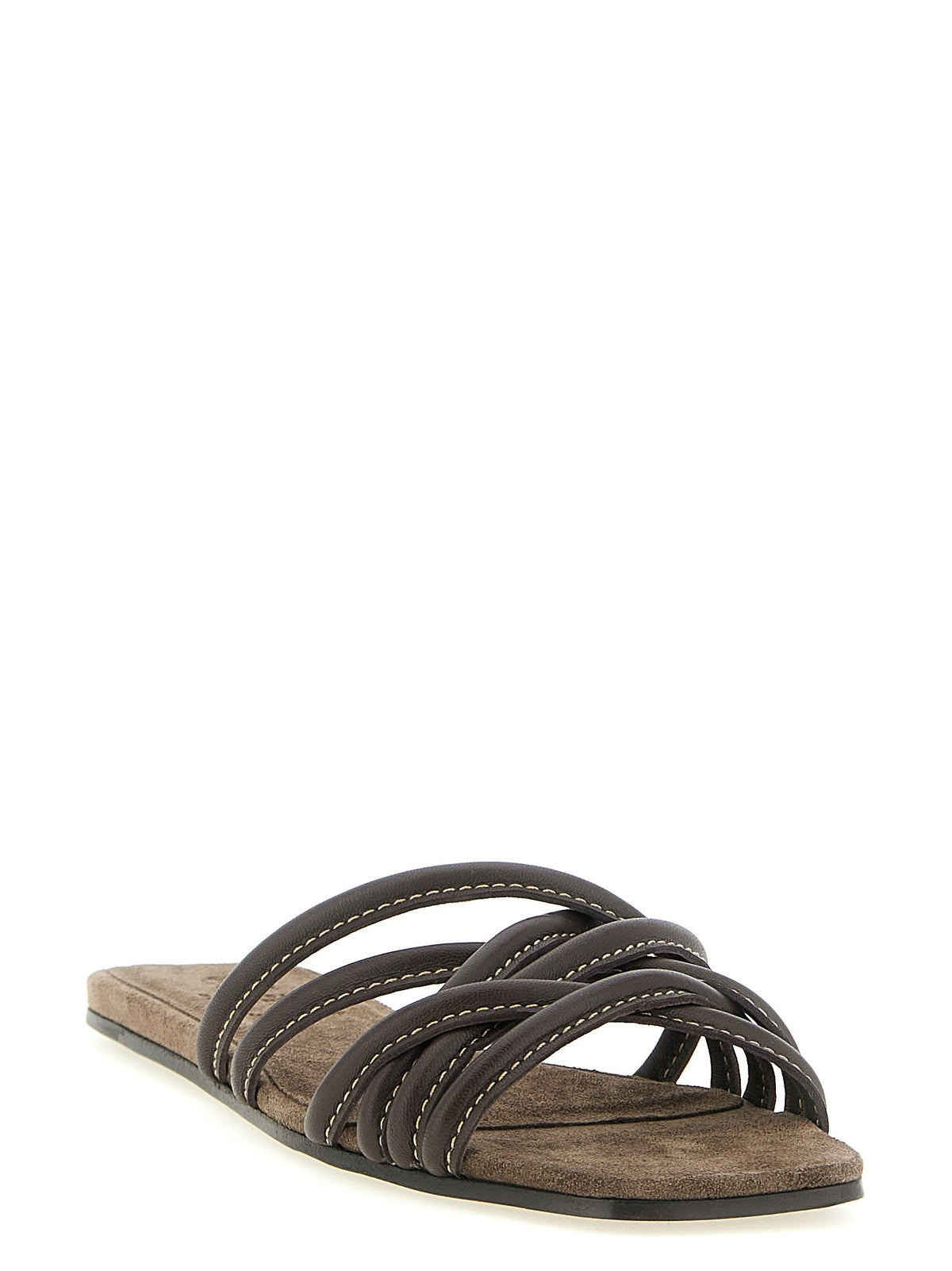 Brunello Cucinelli - Leather slides