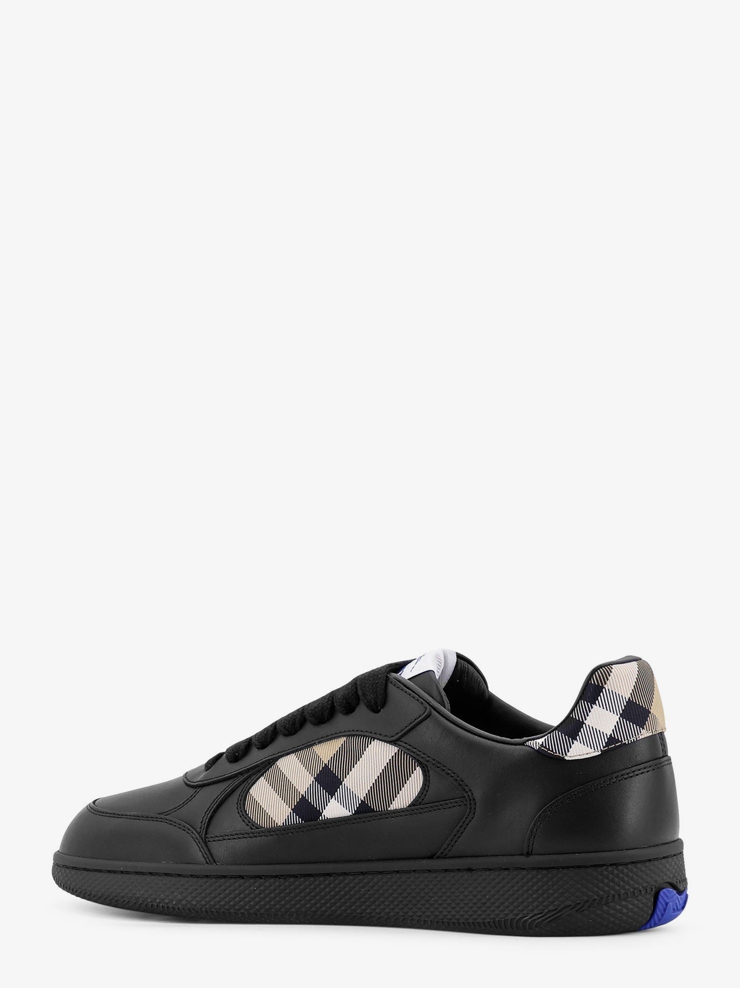 Burberry Burberry - Leather sneakers with Traditional Check inserts
