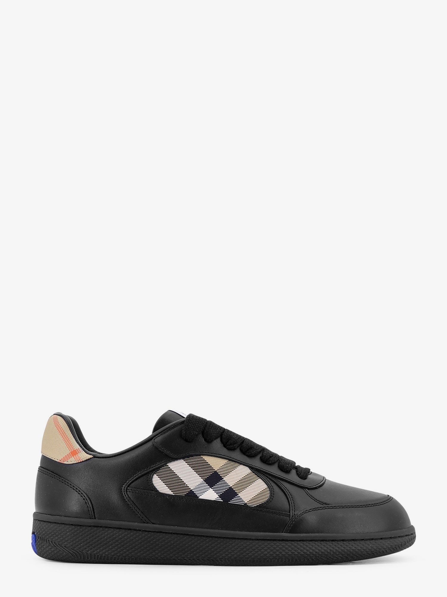 Burberry Burberry - Leather sneakers with Traditional Check inserts