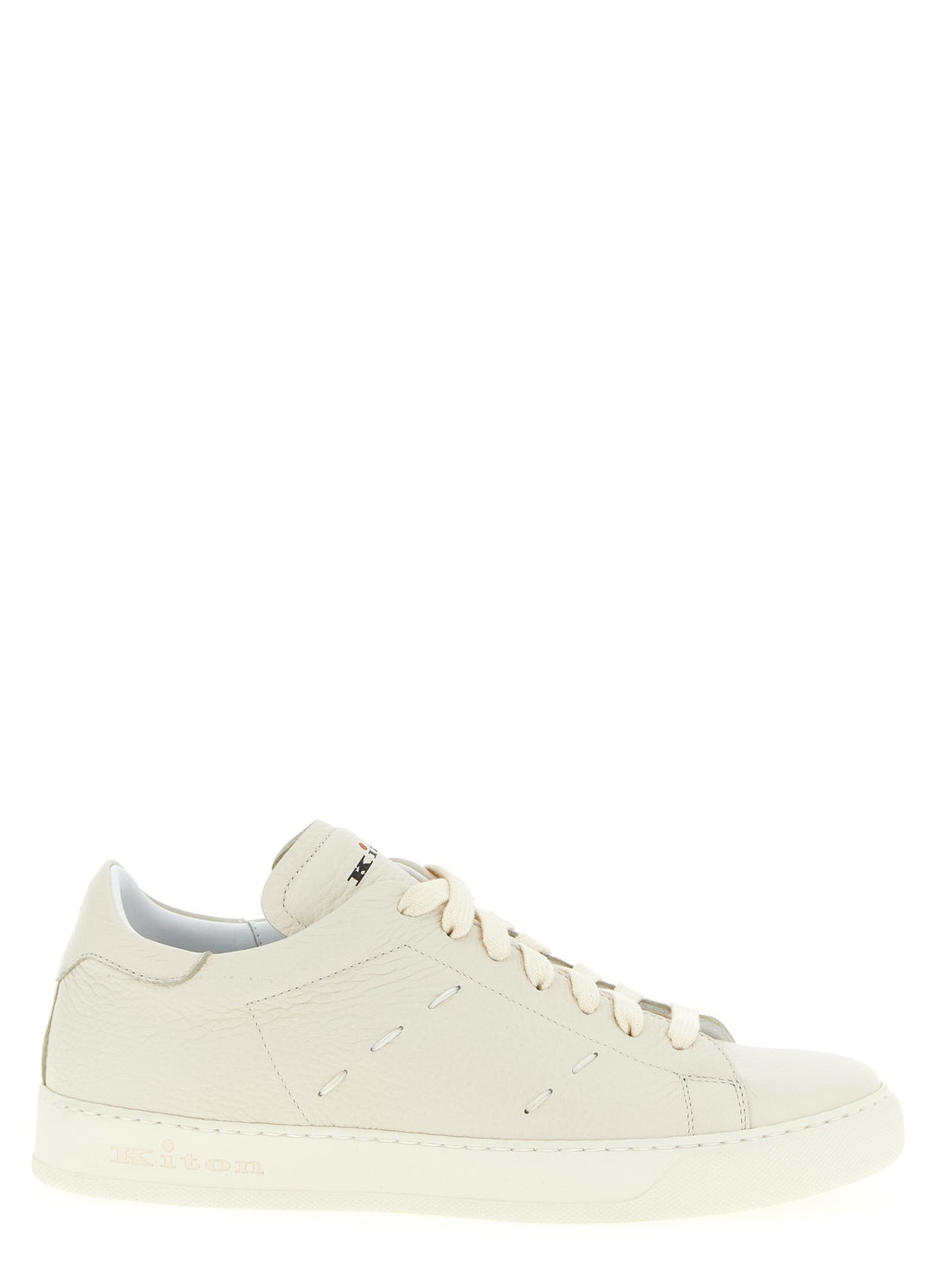 KITON - Leather sneakers White
