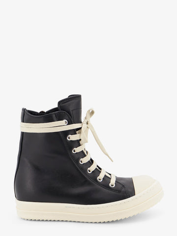 RICK OWENS - Leather sneakers