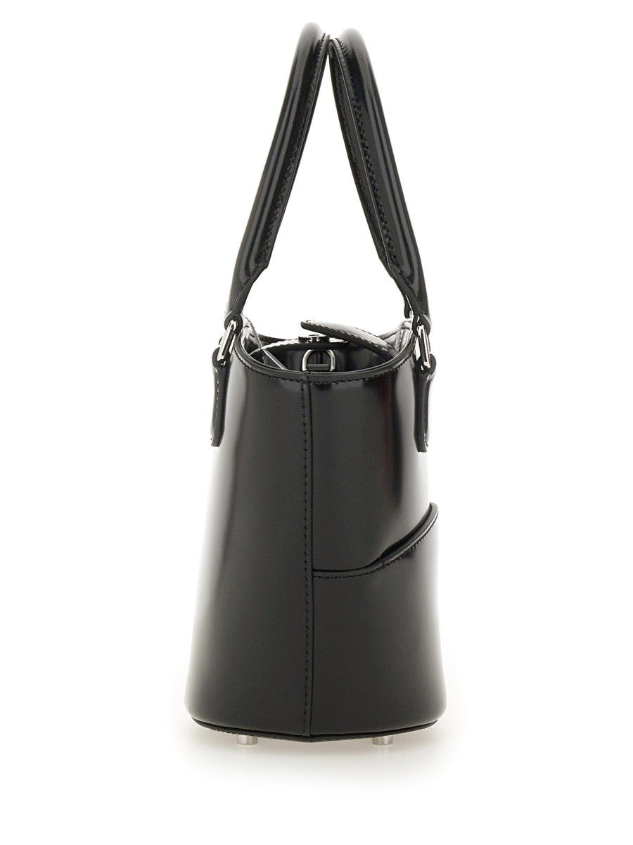 LEATHER TOTE BAG WITH CHARM