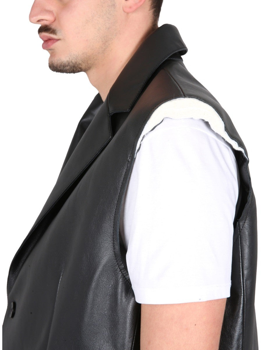 MM6 MAISON MARGIELA MM6 MAISON MARGIELA - LEATHER VEST