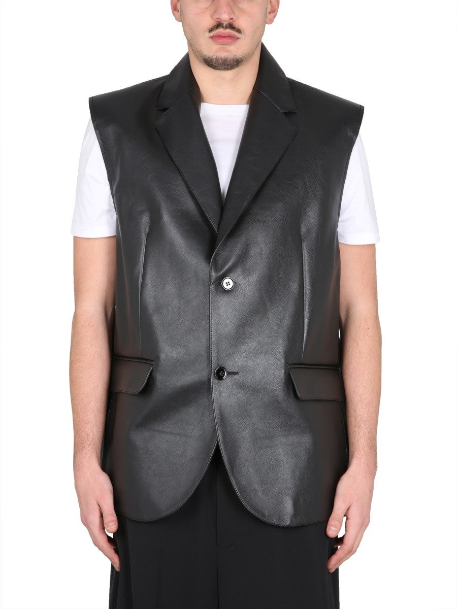 MM6 MAISON MARGIELA MM6 MAISON MARGIELA - LEATHER VEST