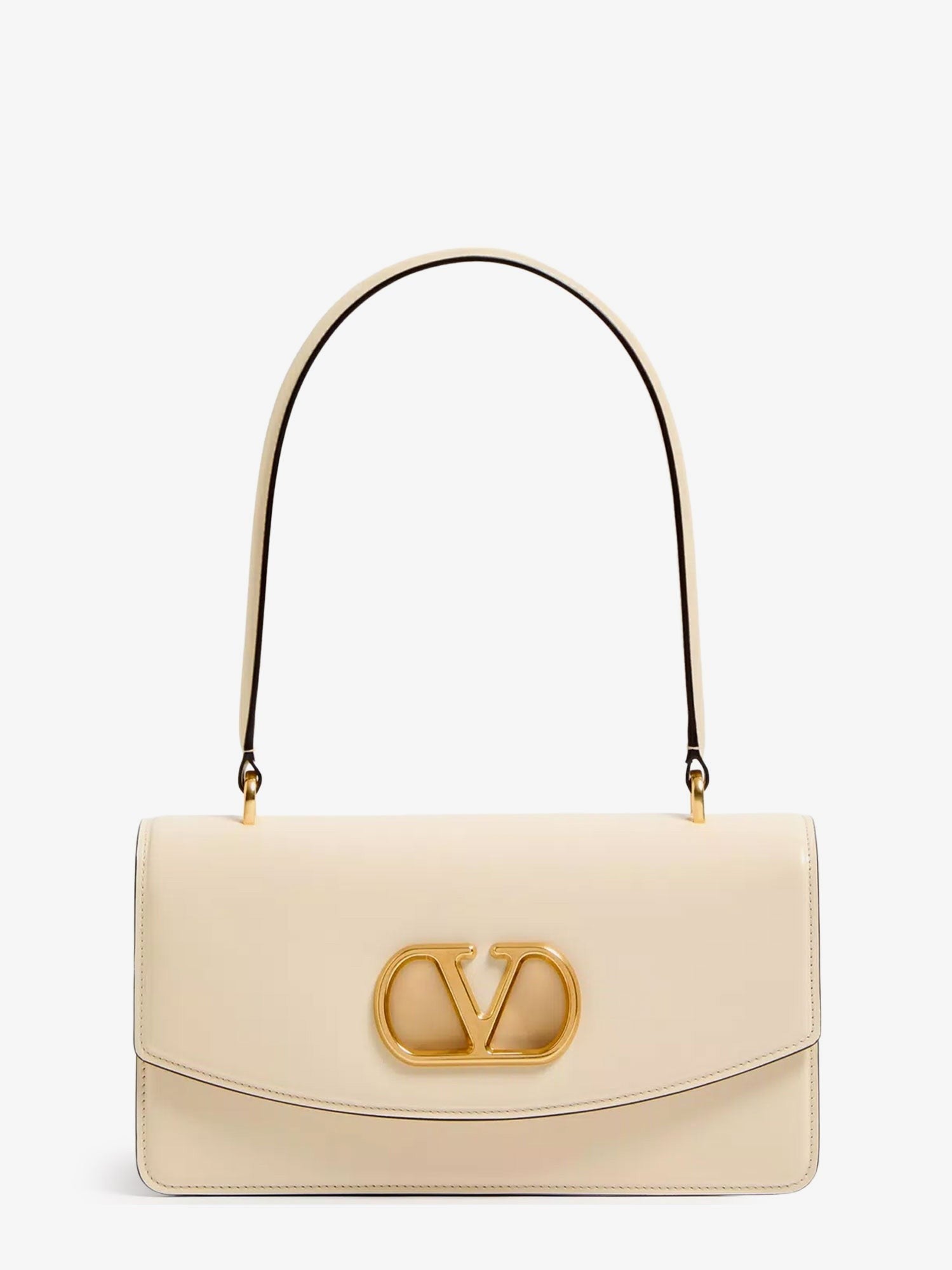 Leather Vlogo shoulder bag