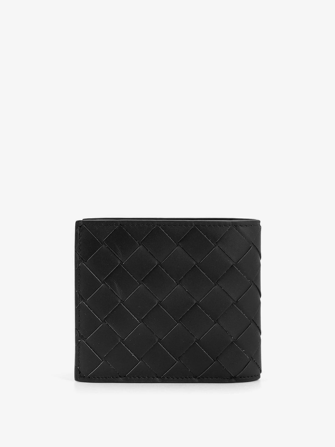 Leather wallet with Intrecciato pattern
