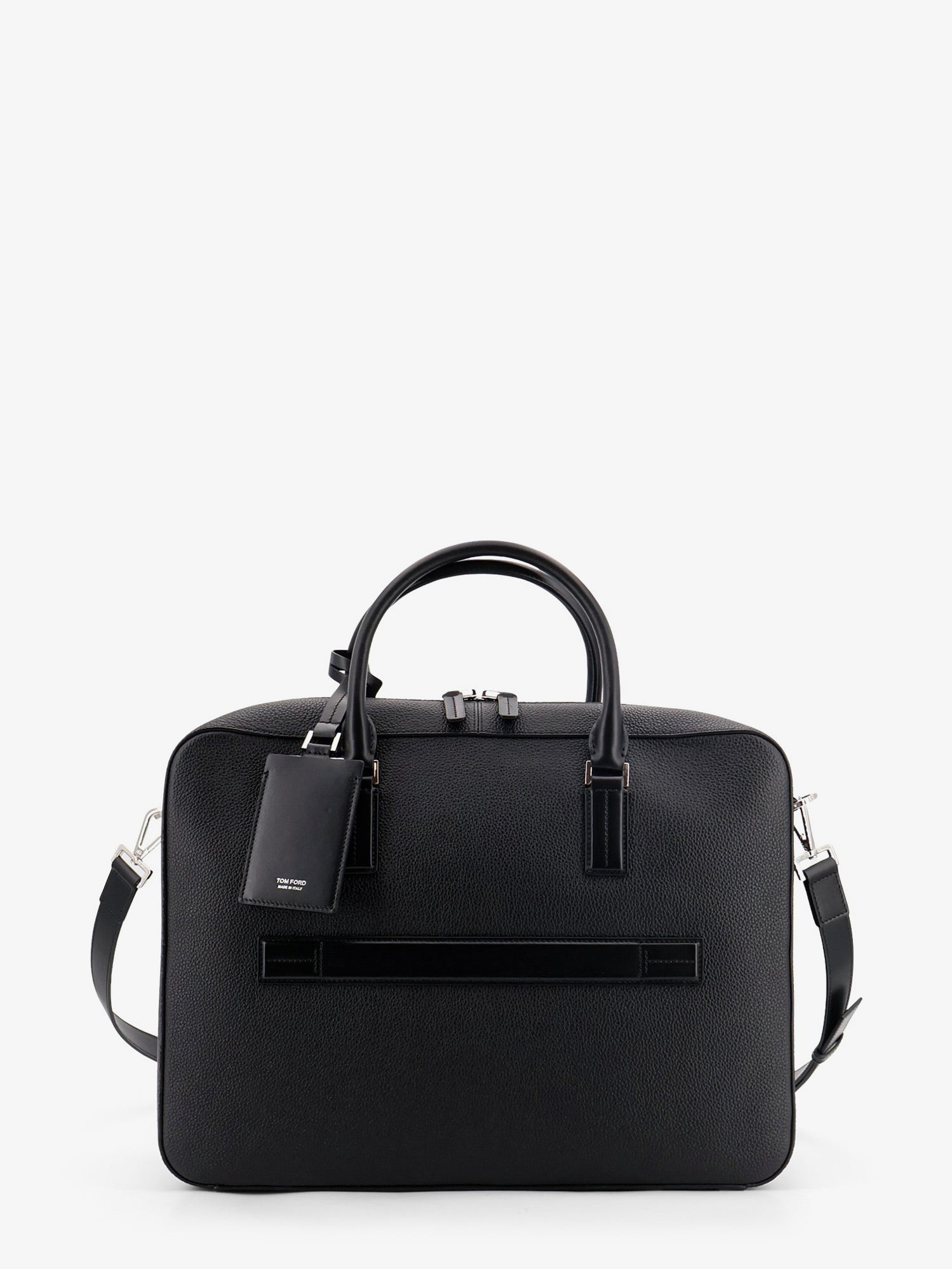 TOM FORD - Leather work bag with front lettering logo leather-work-bag-with-front-lettering-logo_90d3016c-149e-4d6a-a871-0075bfcc5400