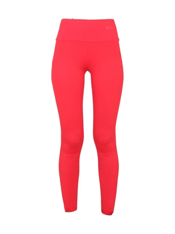 MSGM ELASTIC RED SPORT LEGGINS WITH LOGO