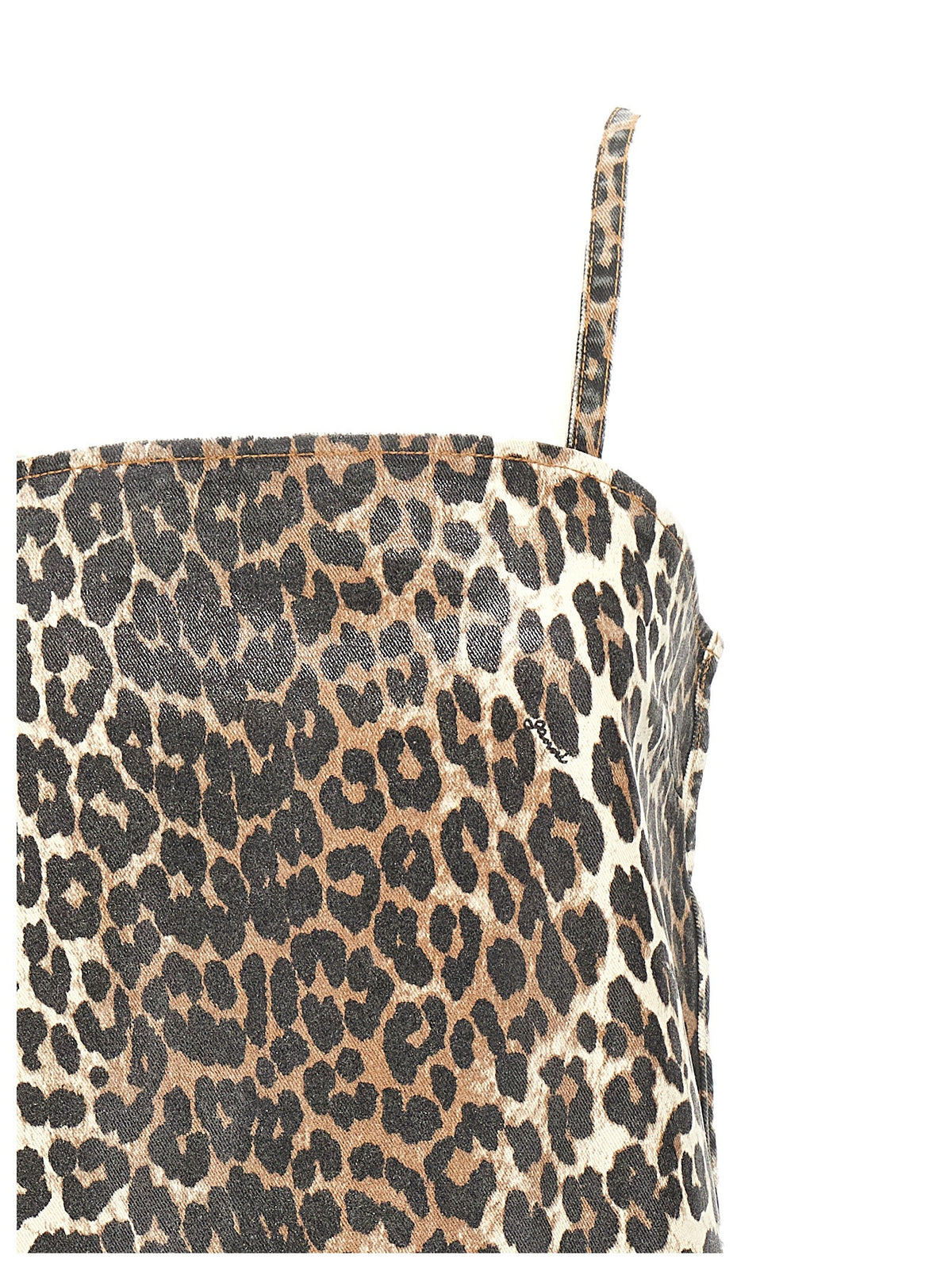 GANNI - Leopard mini dress