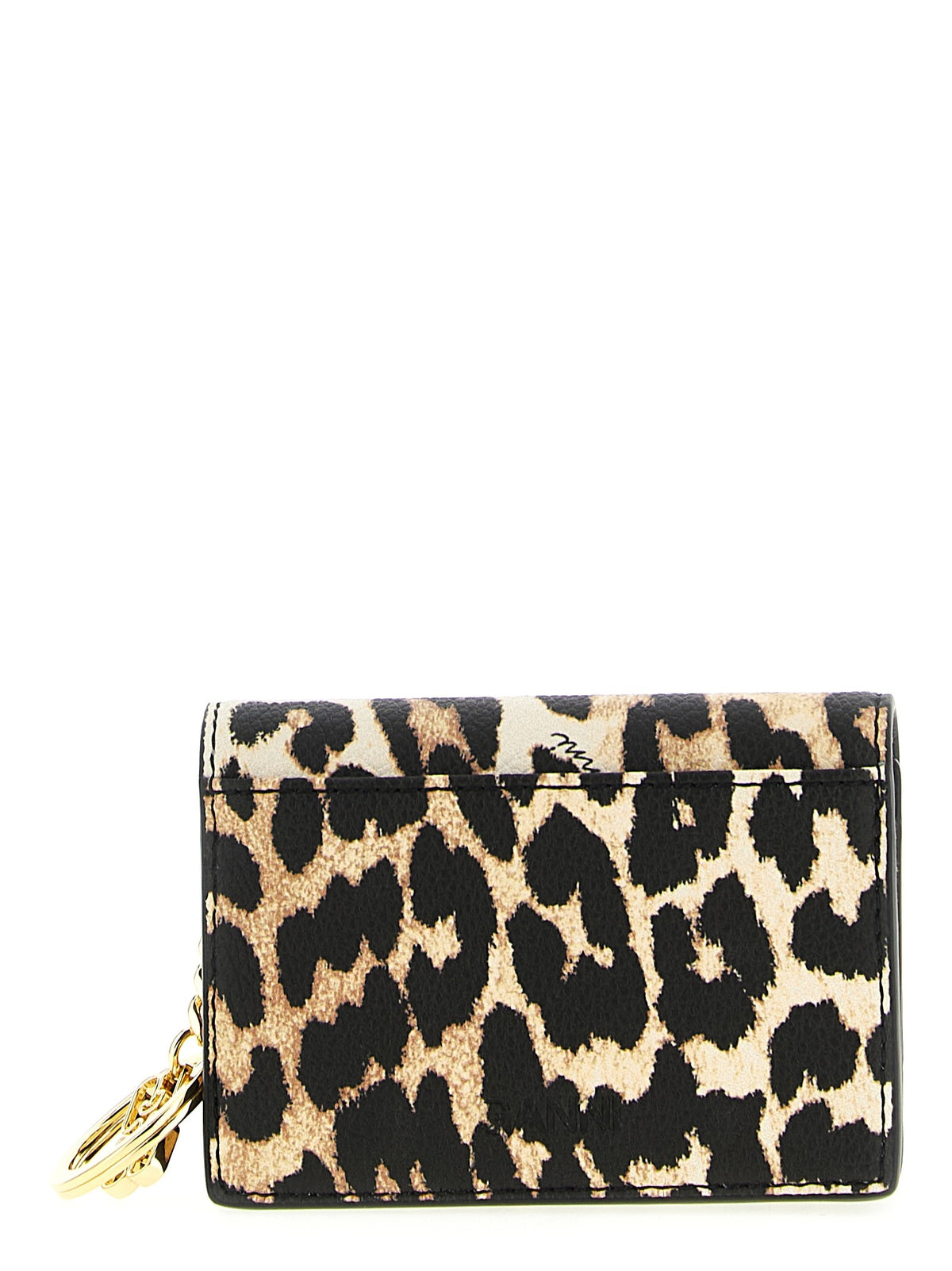 GANNI - 'Leopard' print card holder