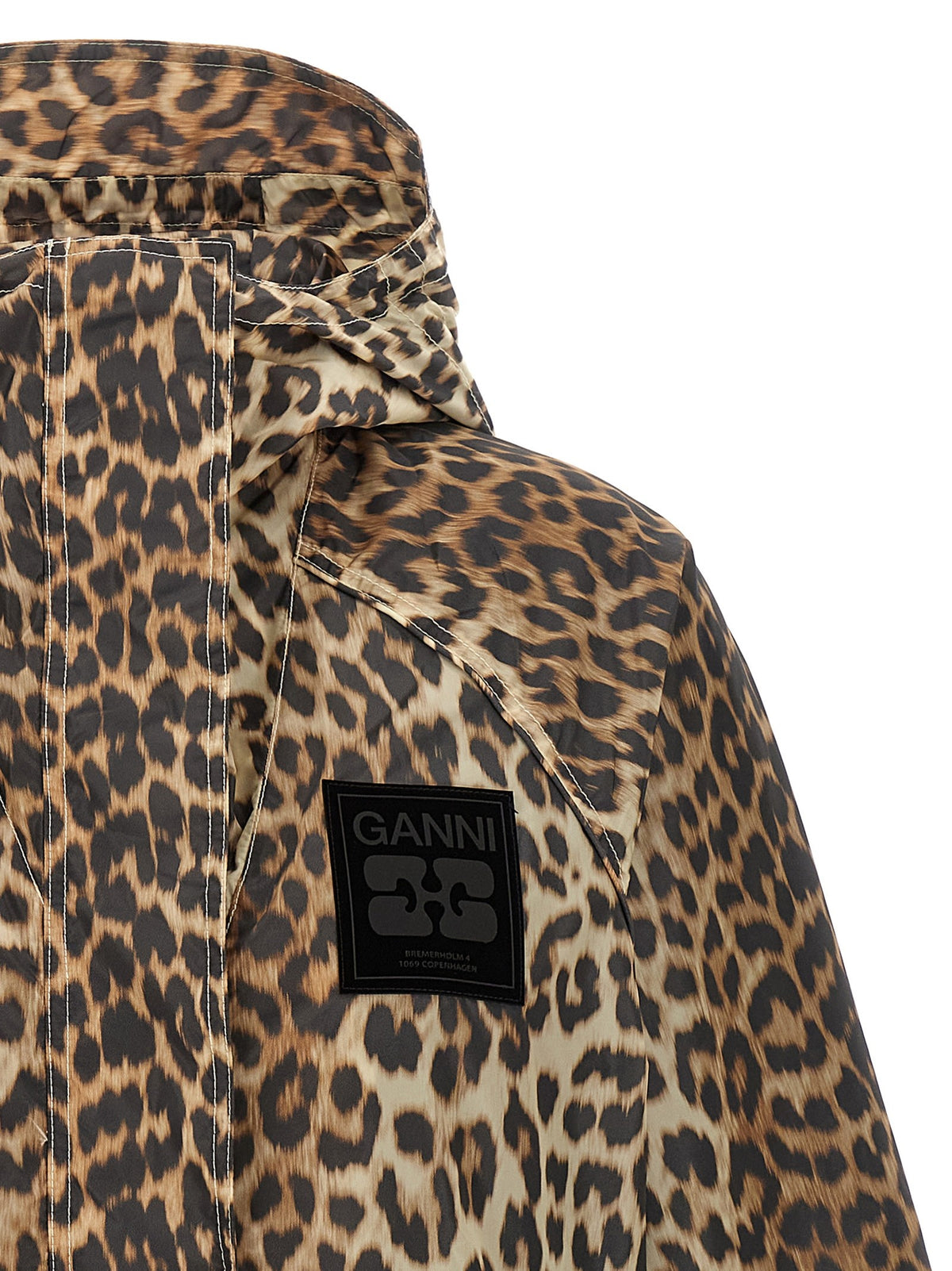 GANNI - 'Leopard Print Nylon' windbreaker leopard-print-nylon-windbreaker_53bd632a-eb8e-46d8-bbef-2cddc28cff77