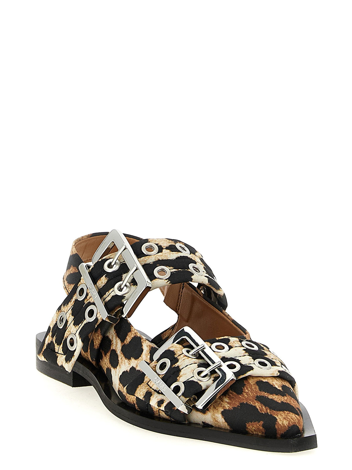 GANNI - 'Leopard Satin Feminine Buckle' slingback leopard-satin-feminine-buckle-slingback_2880bb46-a7d3-4528-8929-ea611494b3c3