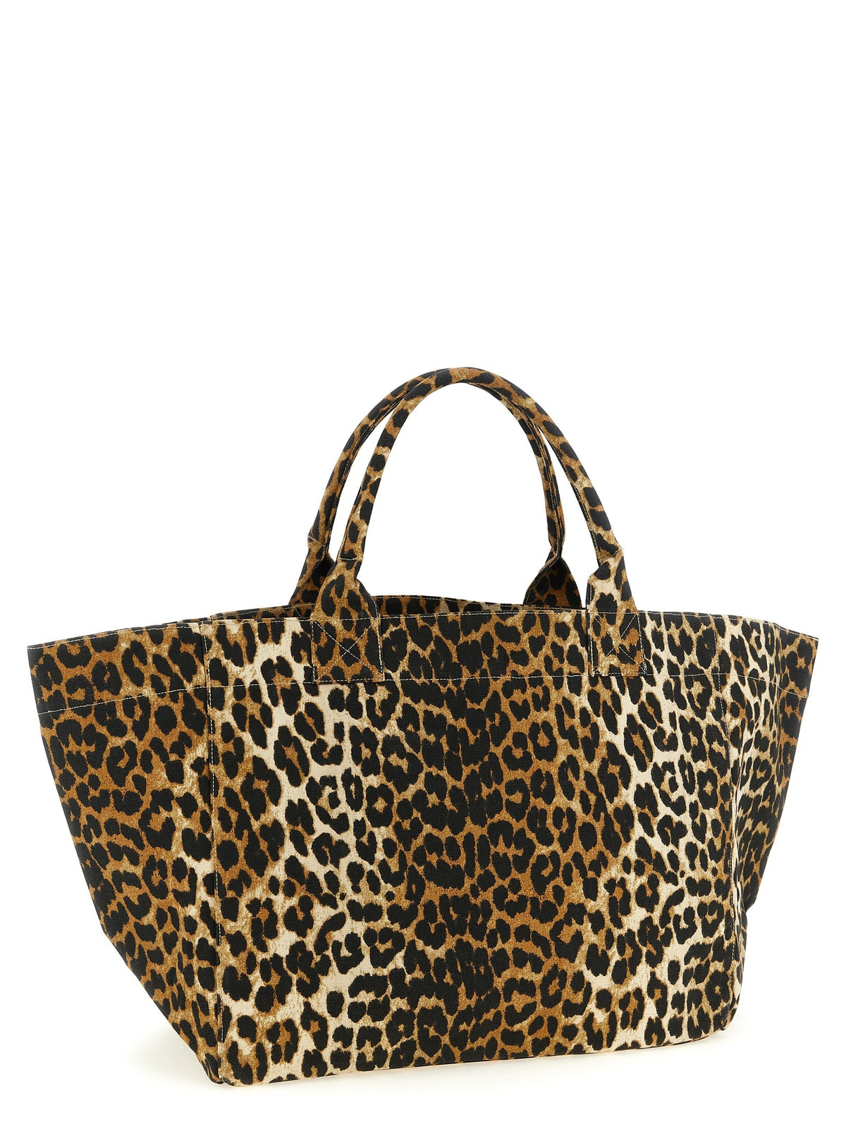 GANNI - 'Leopard XXL' shopping bag