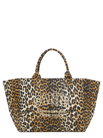 GANNI - "LEOPARD XXL" TOTE BAG leopard-xxl-tote-bag