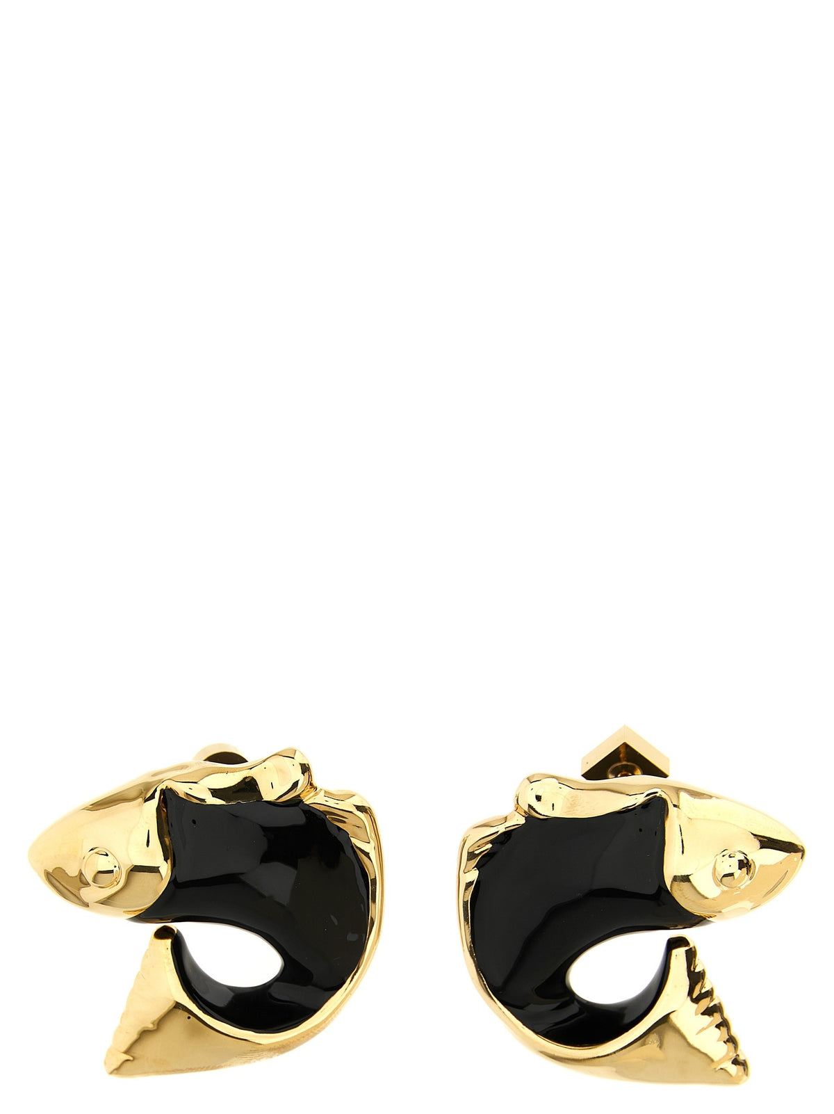JACQUEMUS - 'Les Boucles Poisson' earrings Black U