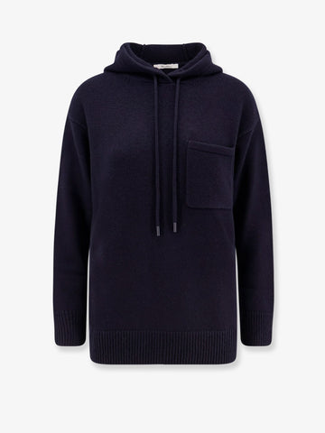 Liana cashmere and wool hooded sweater