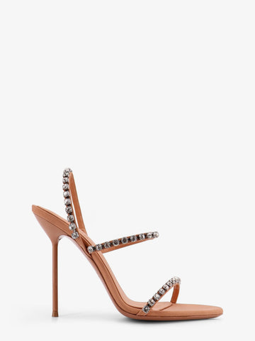 PARIS TEXAS - Lidia satin sandals with crystal detail lidia-satin-sandals-with-crystal-detail
