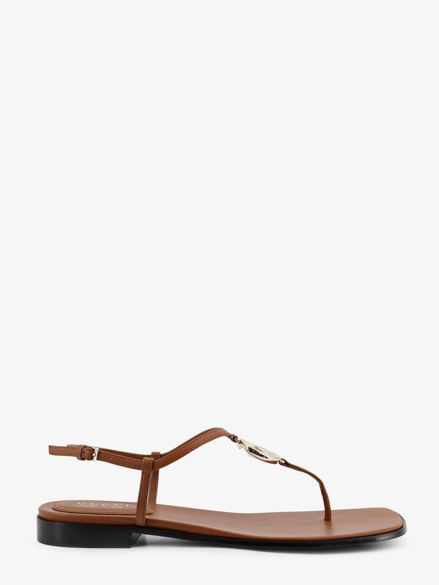 Gucci - Lifford leather sandals with metal GG logo lifford-leather-sandals-with-metal-gg-logo