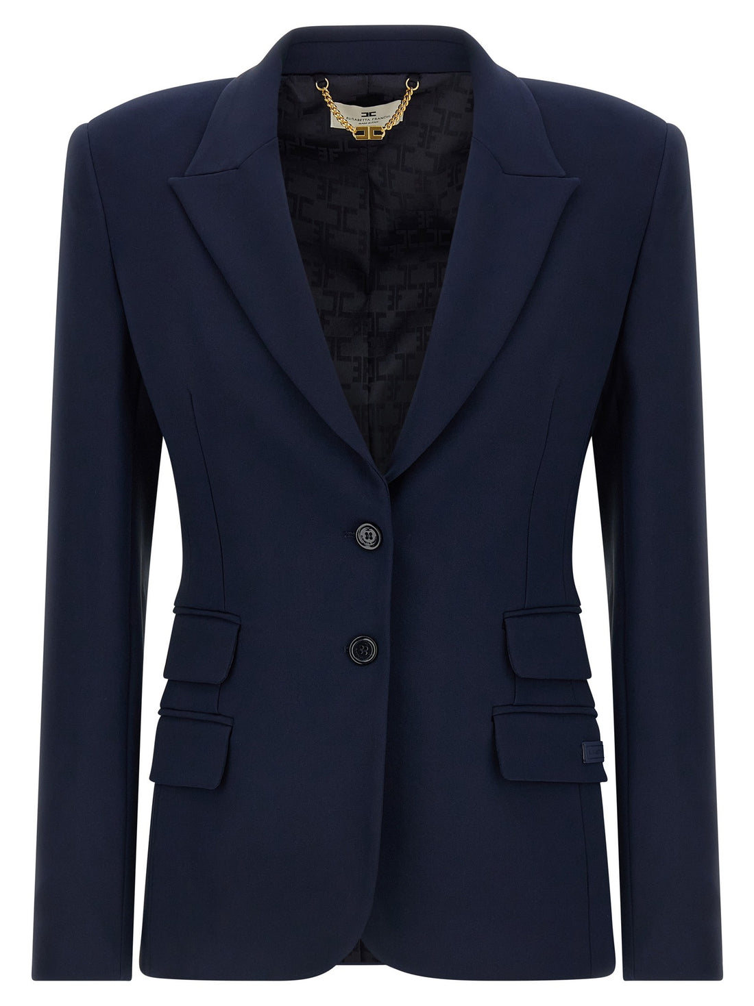 Elisabetta Franchi - Light crêpe blazer Blue
