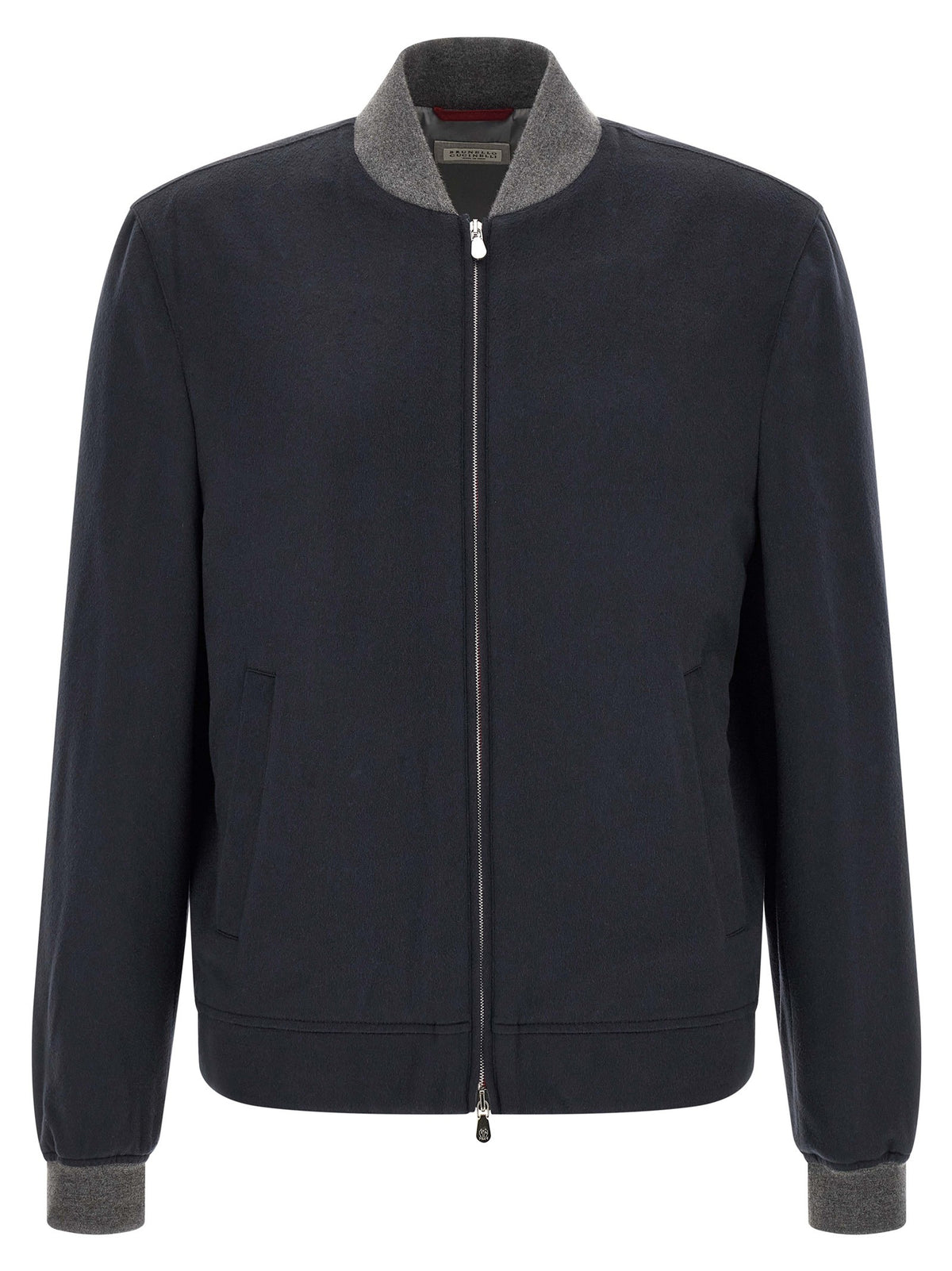 Brunello Cucinelli - Light flannel bomber jacket