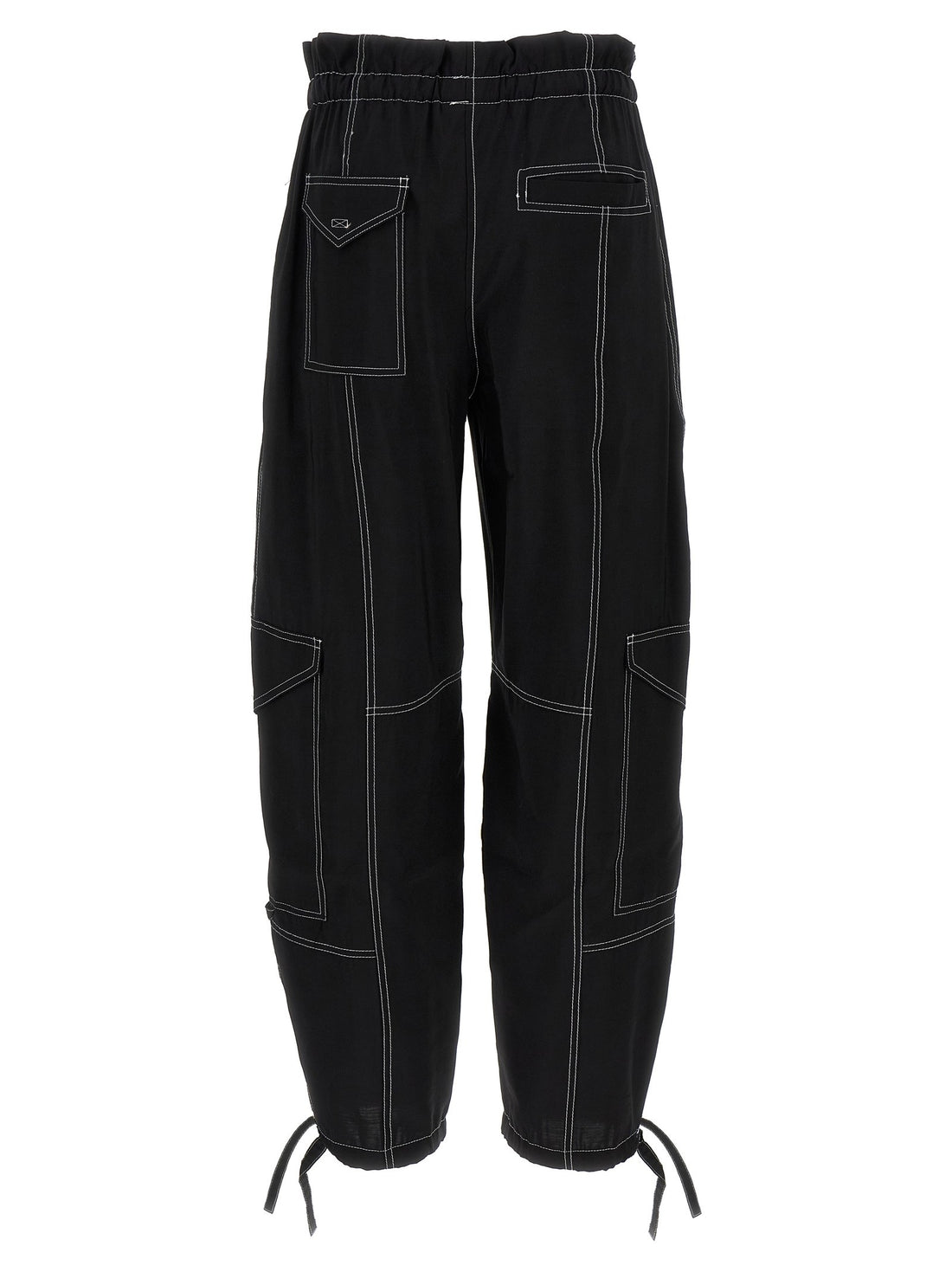 GANNI - 'Light Slub Pocket' pants Black 34 EU
