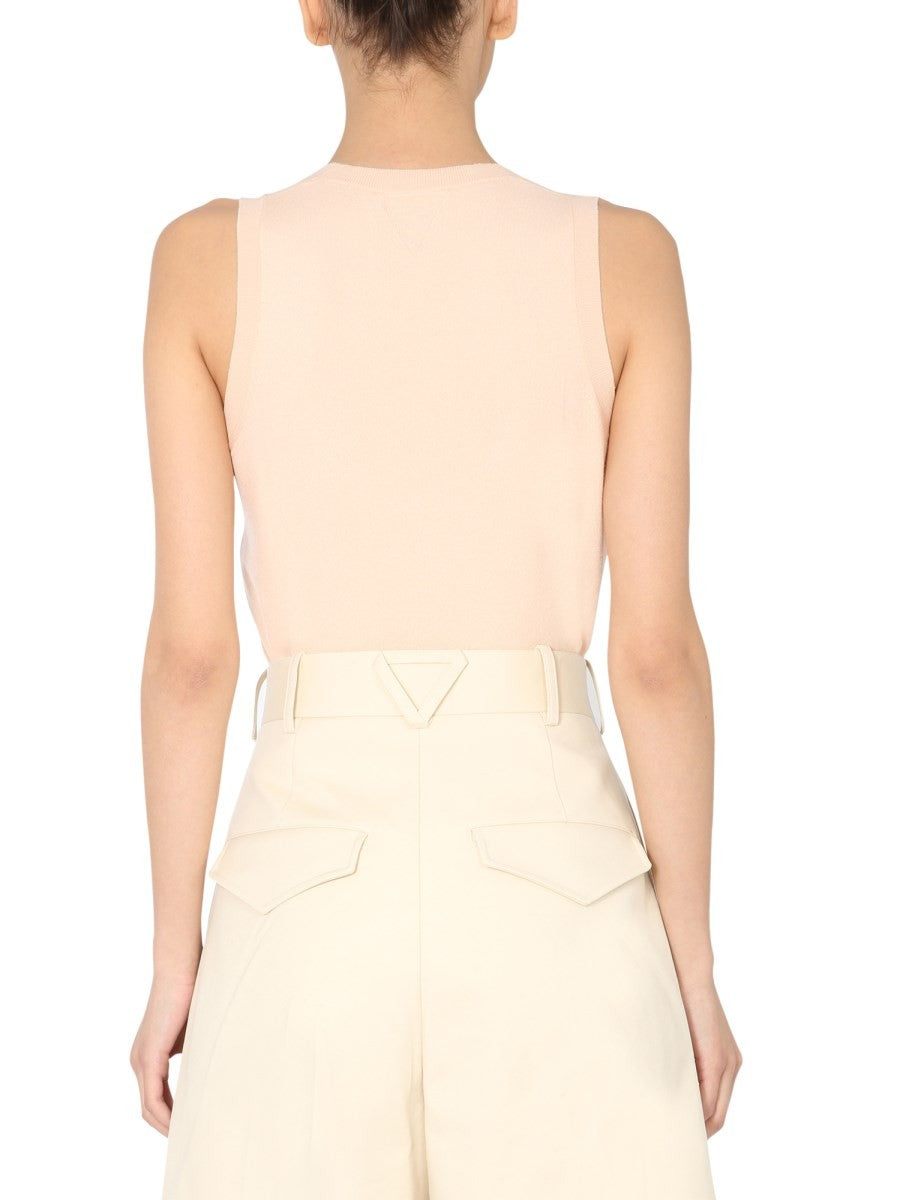 LIGHT SWEATER WITHOUT SLEEVES