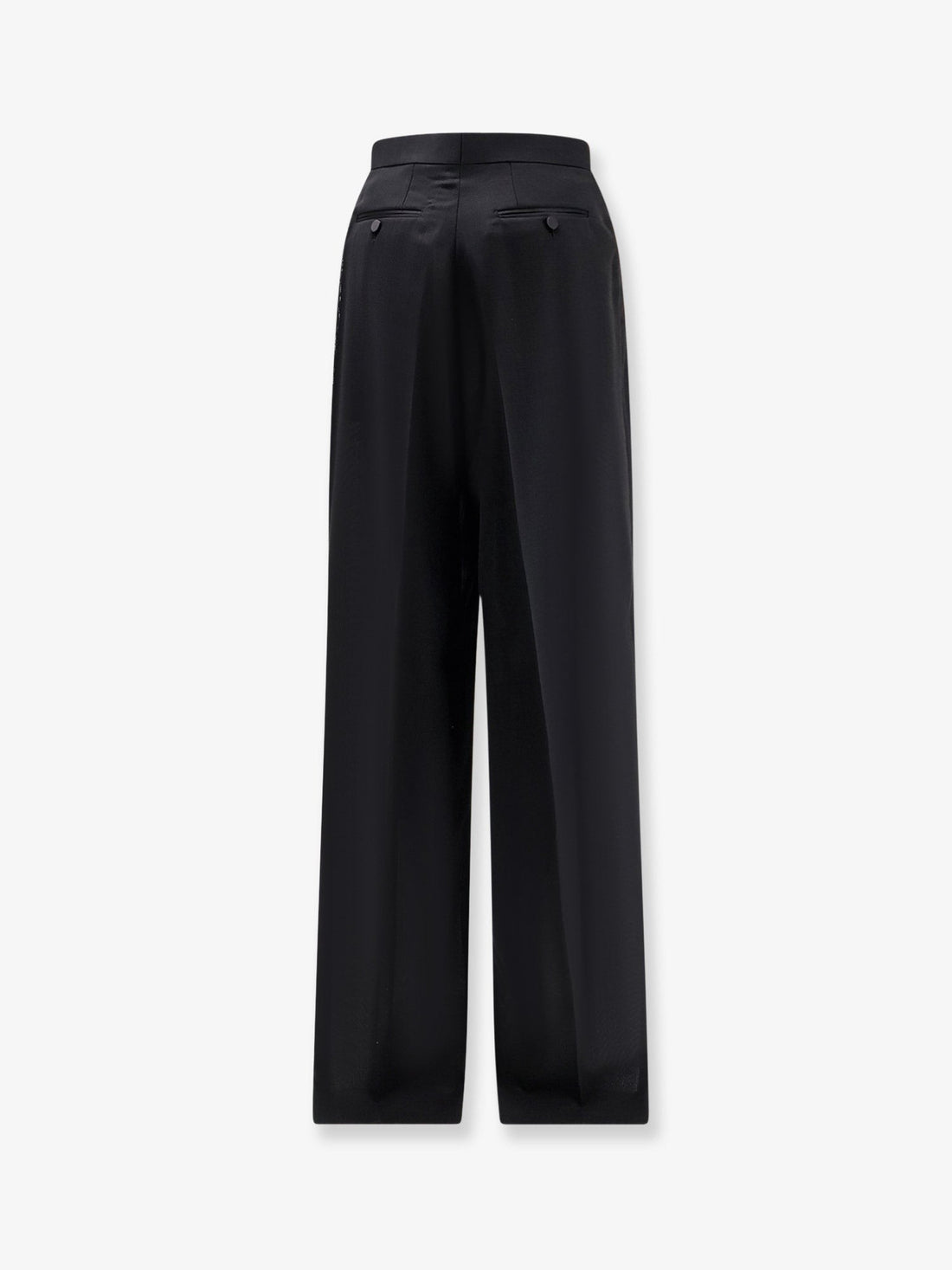 TOM FORD - Light Wool Tuxedo Trousers Black 42