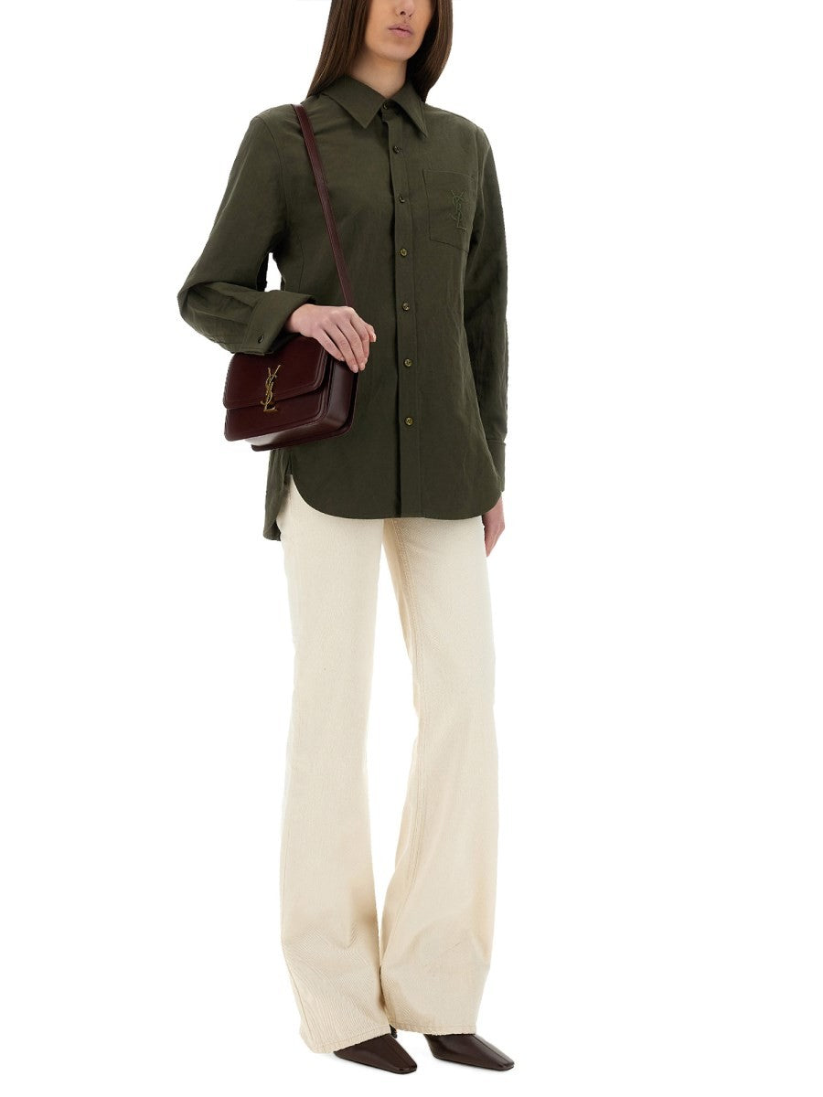 Saint Laurent Saint Laurent - LINEN AND COTTON "CASSANDRE" SHIRT