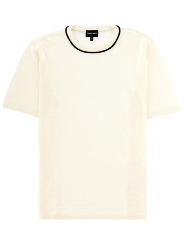 Giorgio Armani LINEN AND SILK T-SHIRT