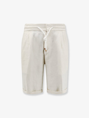 Brunello Cucinelli Brunello Cucinelli - Linen bermuda shorts with drawstring