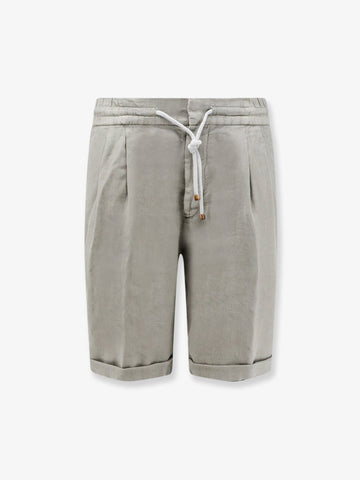 Brunello Cucinelli Brunello Cucinelli - Linen bermuda shorts with drawstring