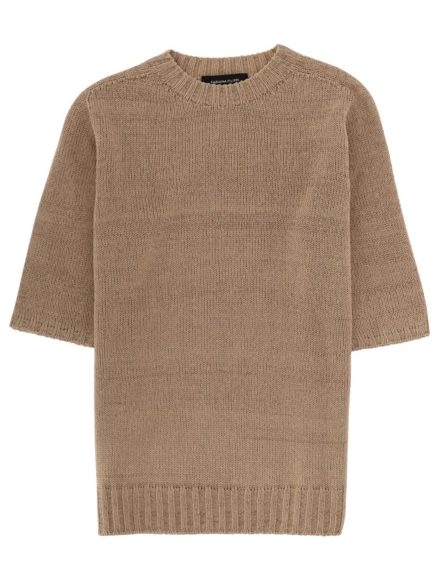 Fabiana Filippi - LINEN BLEND T-SHIRT linen-blend-t-shirt_173992fa-59bd-4809-b179-f02dc0a23090
