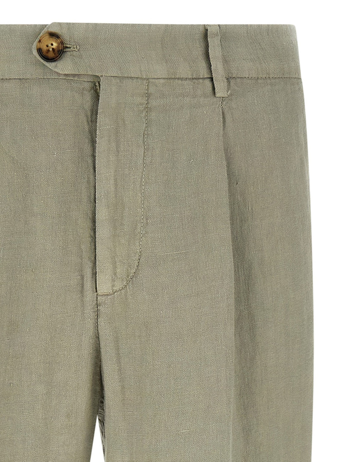 Brunello Cucinelli - Linen gabardine trousers