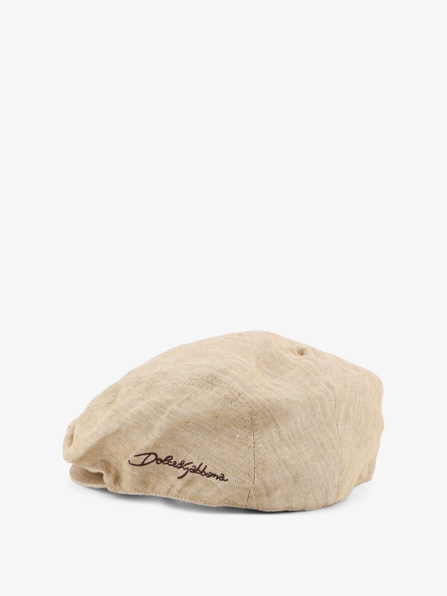 Dolce & Gabbana - Linen hat with embroidered logo