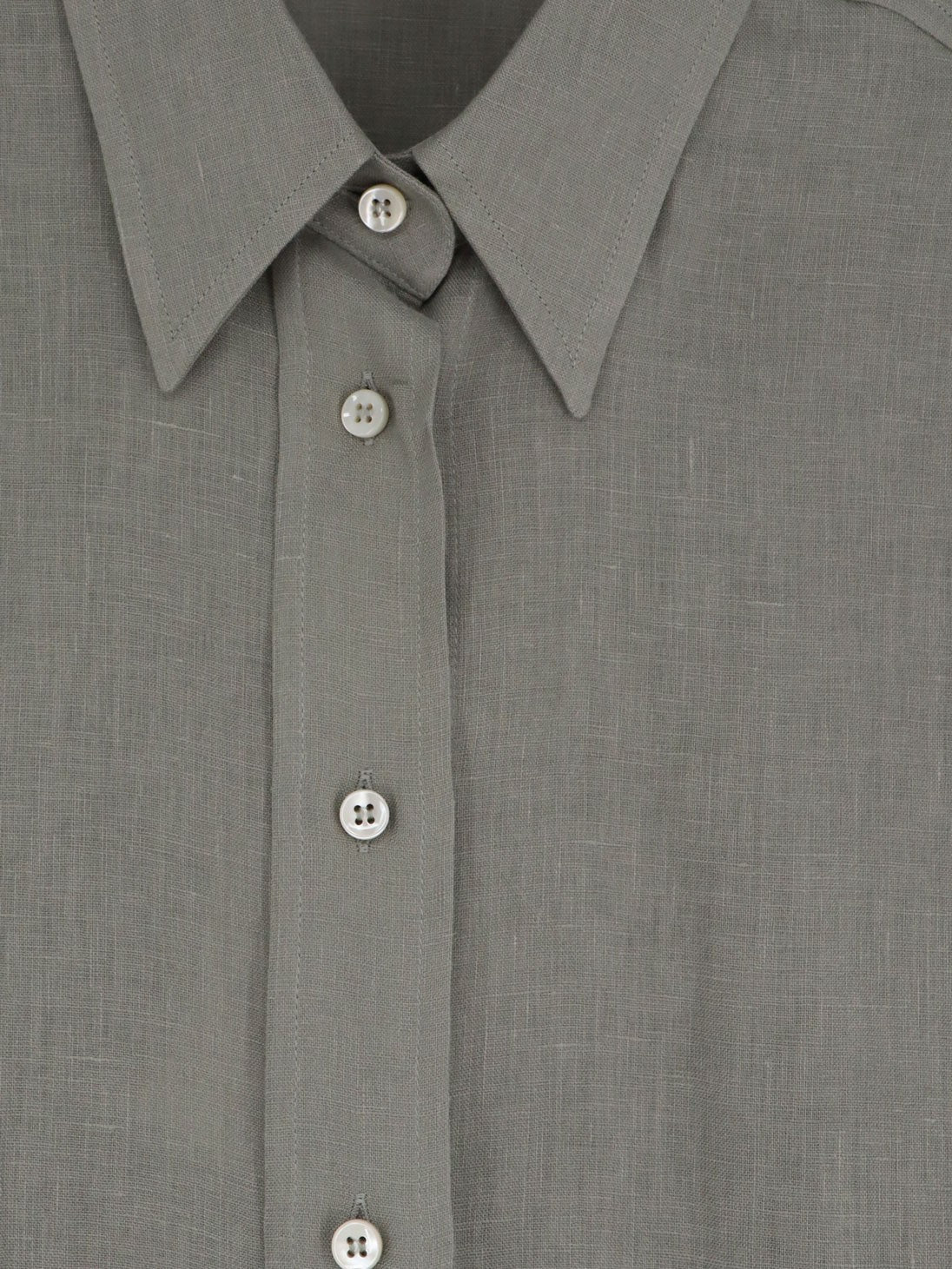 Brunello Cucinelli Brunello Cucinelli - Linen shirt with Monili detail