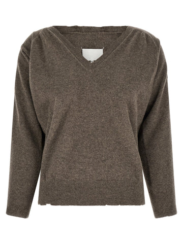Maison Margiela - Lived-In Virgin Wool Jersey Brown