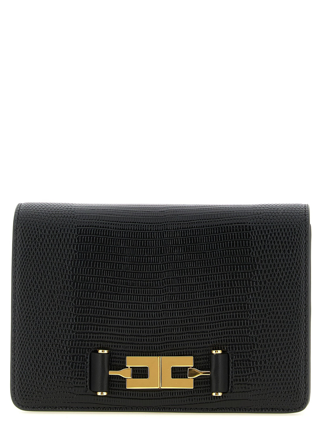 Elisabetta Franchi - Lizard print crossbody bag Black U