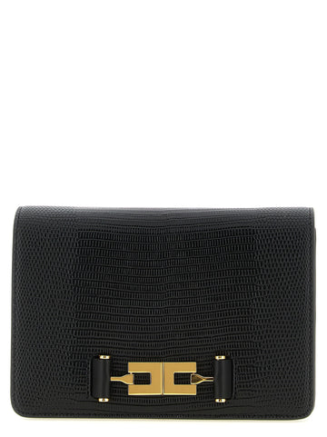 Elisabetta Franchi - Lizard print crossbody bag Black U