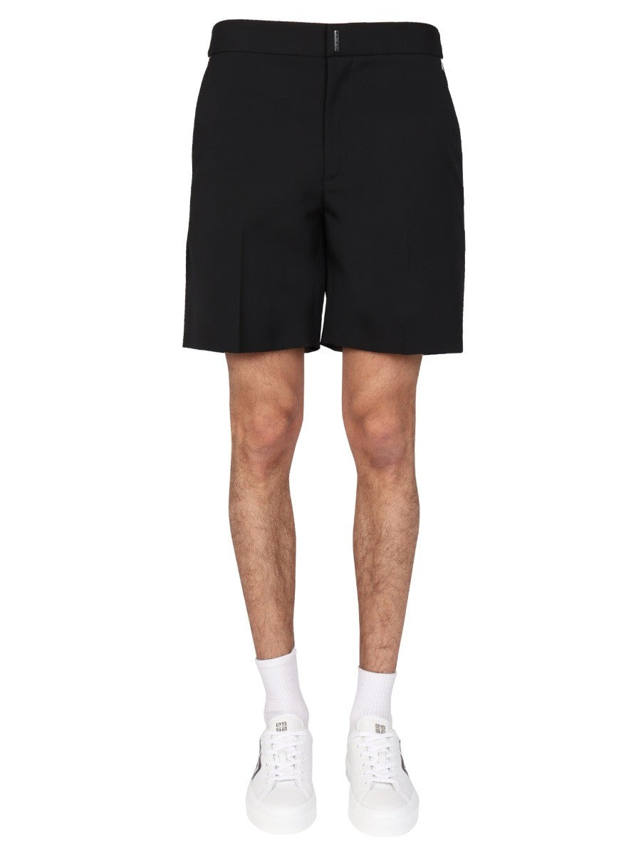 LOGO BAR BERMUDA SHORTS