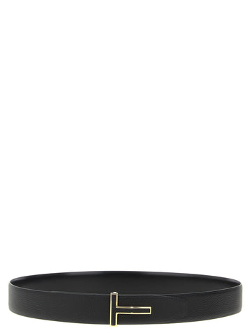 TOM FORD - Logo buckle reversible belt