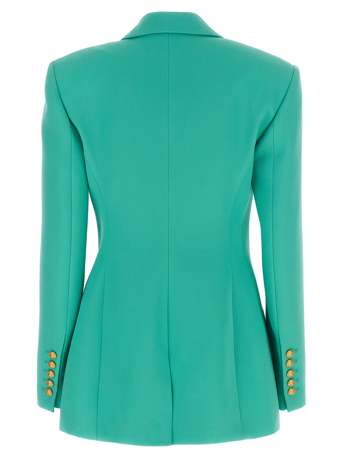 Balmain - Logo button double-breasted blazer